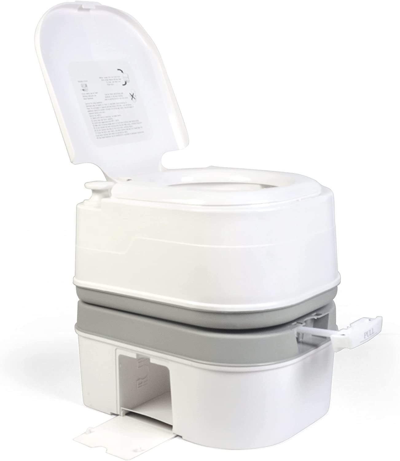 24L Camping Portable Toilet White Homesbrand   1095 3 