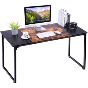 Computer Desk in Black and Vintage Colour block