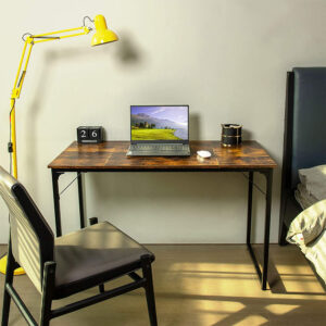 Computer Desk in Black and Vintage Colour block